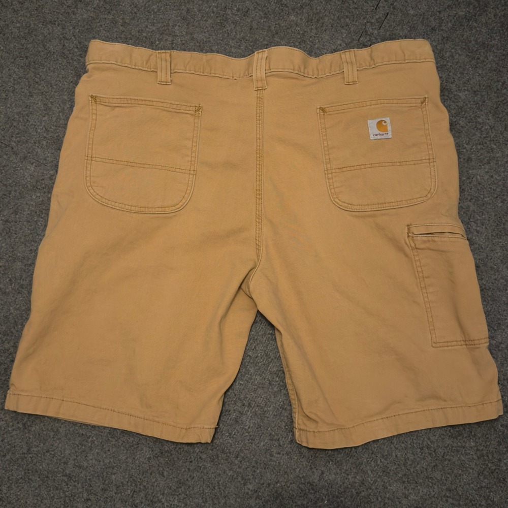 Carhartt Mens Relaxed Fit Canvas Cargo Shorts Tan Brown Size 42 102514-918 - Picture 3 of 9